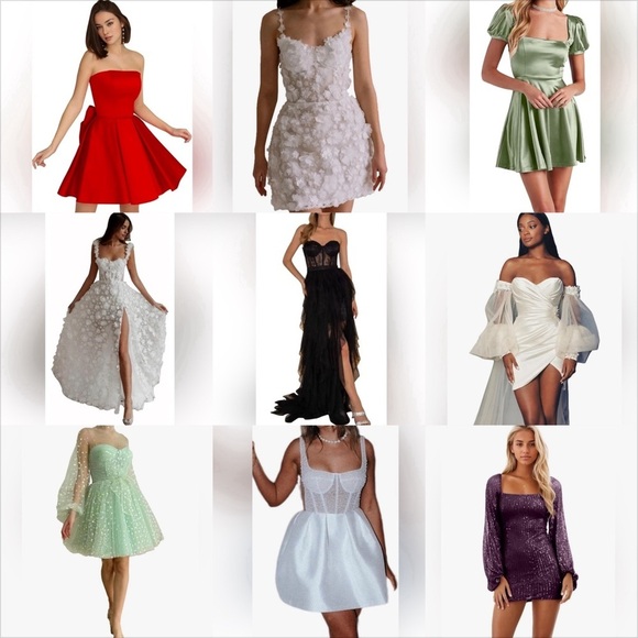 New Appliques Prom Dresses Short Tulle Homecoming Party Cocktail Gowns - Picture 7 of 14